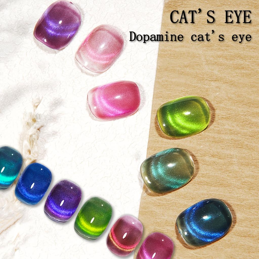Магнитный гель-лак для ногтей «кошачий глаз» Гель-лак с блестками «кошачий глаз» Гель-лак с эффектом замачивания УФ-гель-лак для ногтей