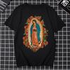 Our Lady of Guadalupe Virgin Mary The Madonna Religious Graphic T-Shirt Summer Women Short Sleeve O-Neck Unisex T Shirt New