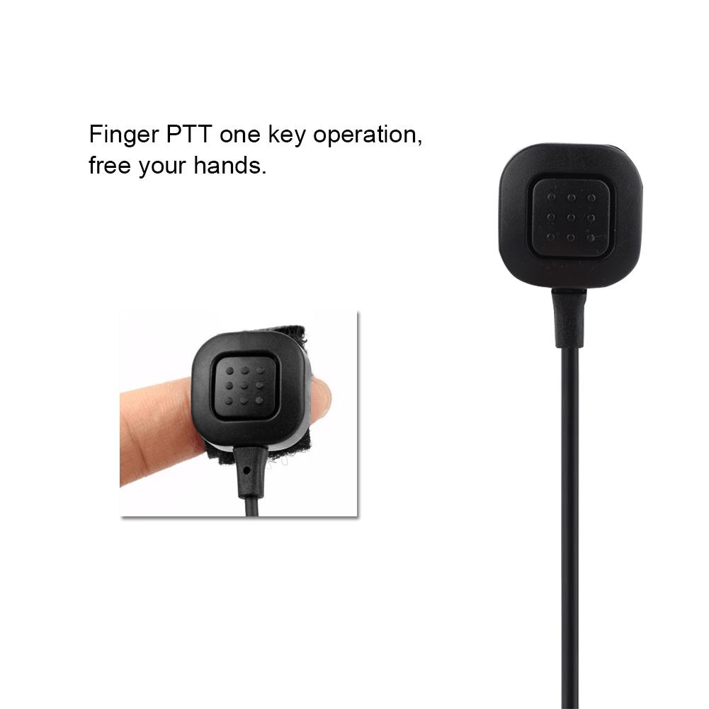 Наушники Throat Shock с выдвижным пальцем PTT Ear Airway Throat Wheat для BaoFeng UV5R BF888S