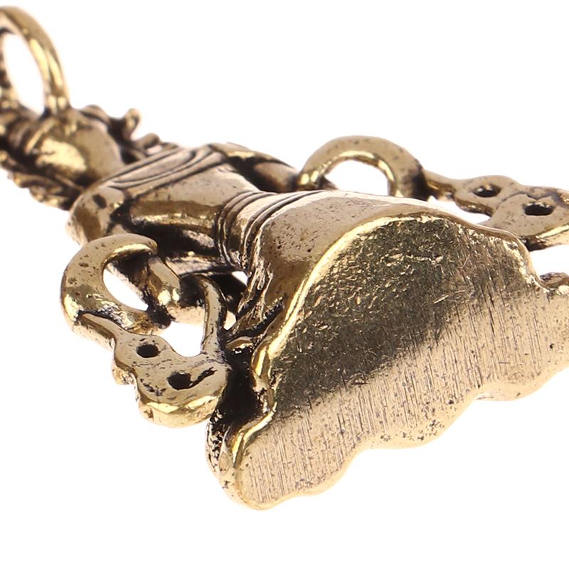 1 шт. Ретро Мини Медная Медитация Дзен Буддизм Бытовой Будда Украшение Декор Гостиной Медная Статуэтка Украшение Чайного Домика