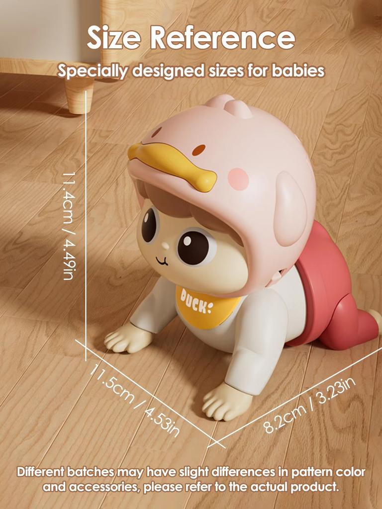 Baby Electric Crawling Doll Doll Can Sing, Walk, Writhe Buttocks, Electric Crawling Baby Learns To Crawl Educational Toys