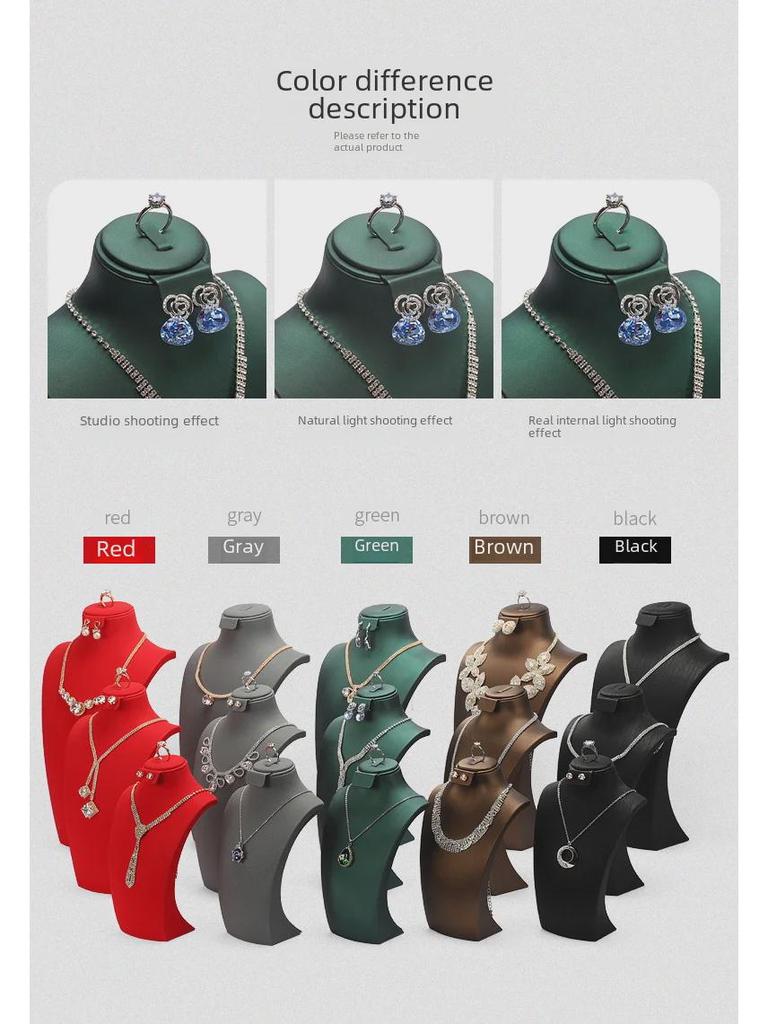 Витрина ювелирного магазина: Набор подставок для ожерелий и серег