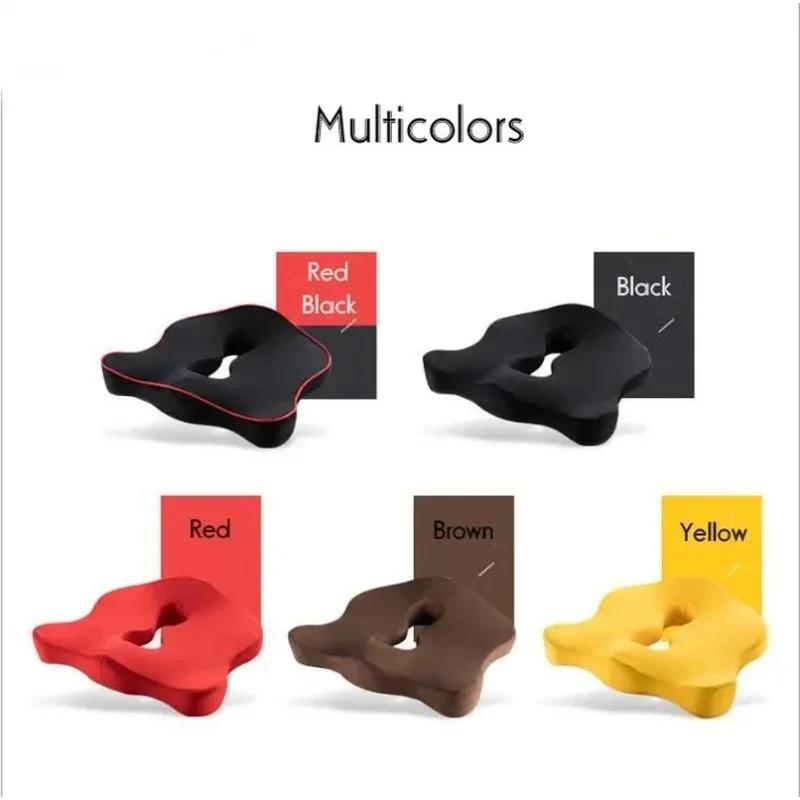 Подушка для сиденья из пены с эффектом памяти премиум-класса для ортопедического кресла автомобиля, подушка для облегчения боли в копчике, ишиасе, пояснице