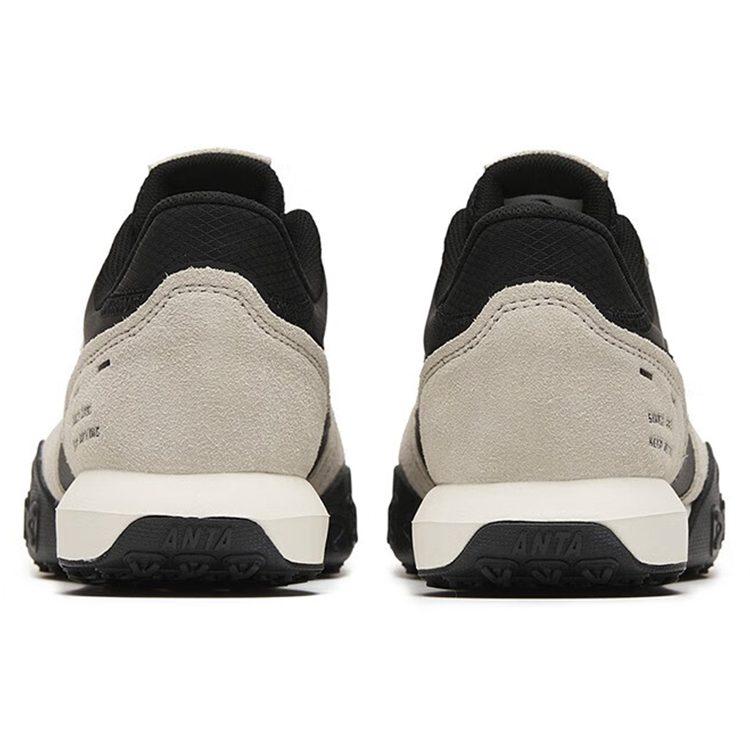 Anta Abrasion Resistant Abrasion Resistant Low top Casual Shoes Women's Black Gray White 122238857S-2