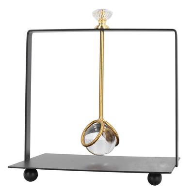 Диспенсер для салфеток с утяжеленным стеклянным шаром, прямоугольный элегантный железный держатель для салфеток, подставка для салфеток для