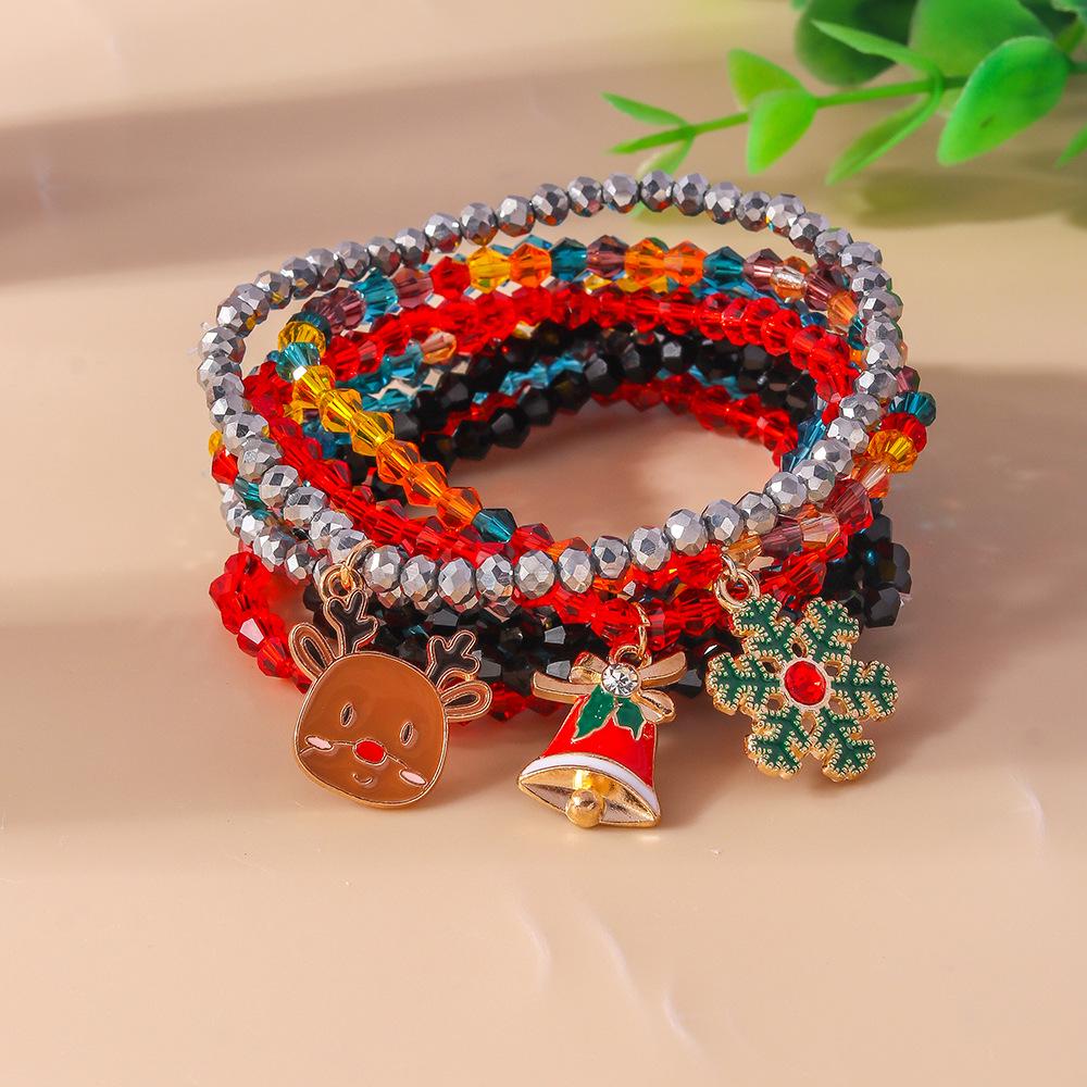 Stylish Cross-border Christmas Bracelet with Unique Beads and Niche Design
