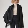 ABRAHAM MOON Merino Wool Shawl 70cm - Black