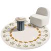 Living Room Circular Carpet Dirt Resistant and Wear-resistant Floor Mat Bedroom Easy To Maintain Bedside Carpet