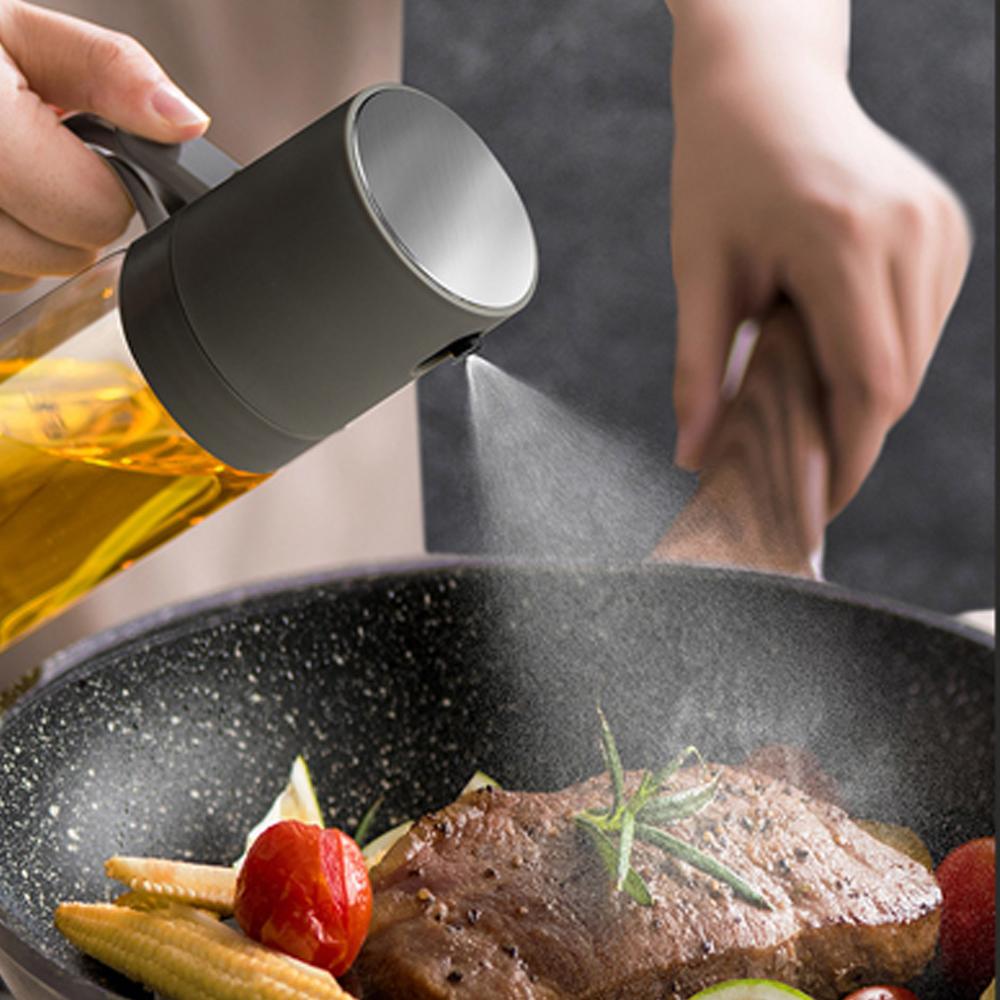Oil Sprayer for Cooking 250ml Olive Oil Glass Spray Bottle Leakproof Kitchen Gadgets Accessories