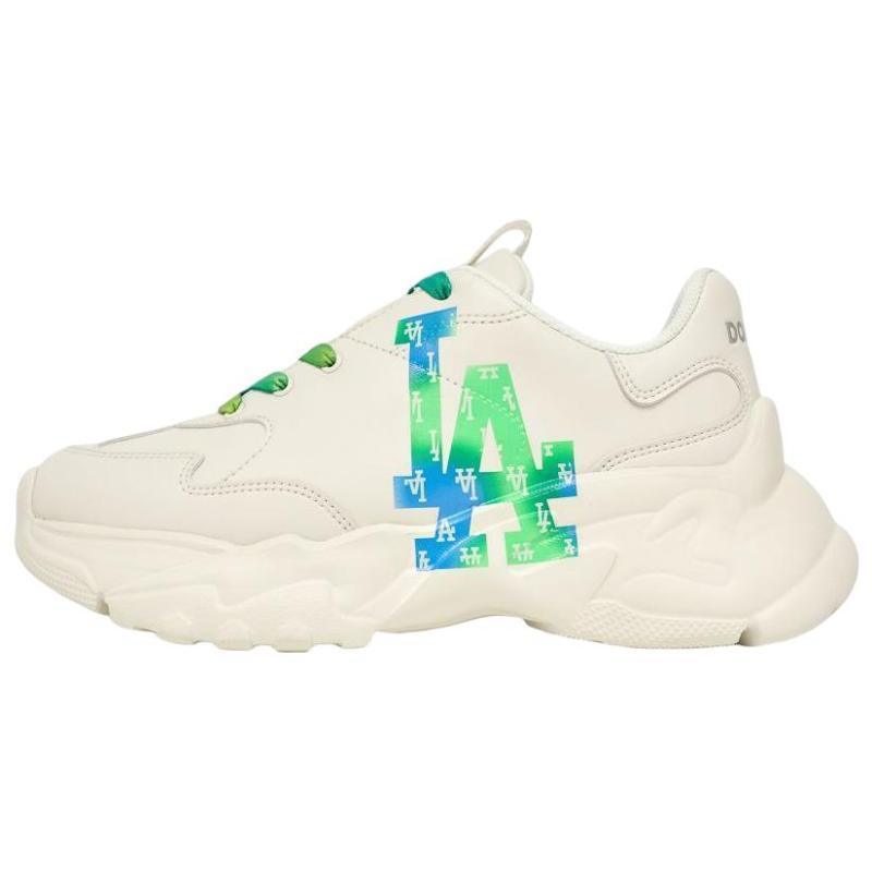 MLB Big Ball Chunky Sneakers Unisex Low top Beige/Blue/Green Sneakers 3ASHBOR3N-07WHS