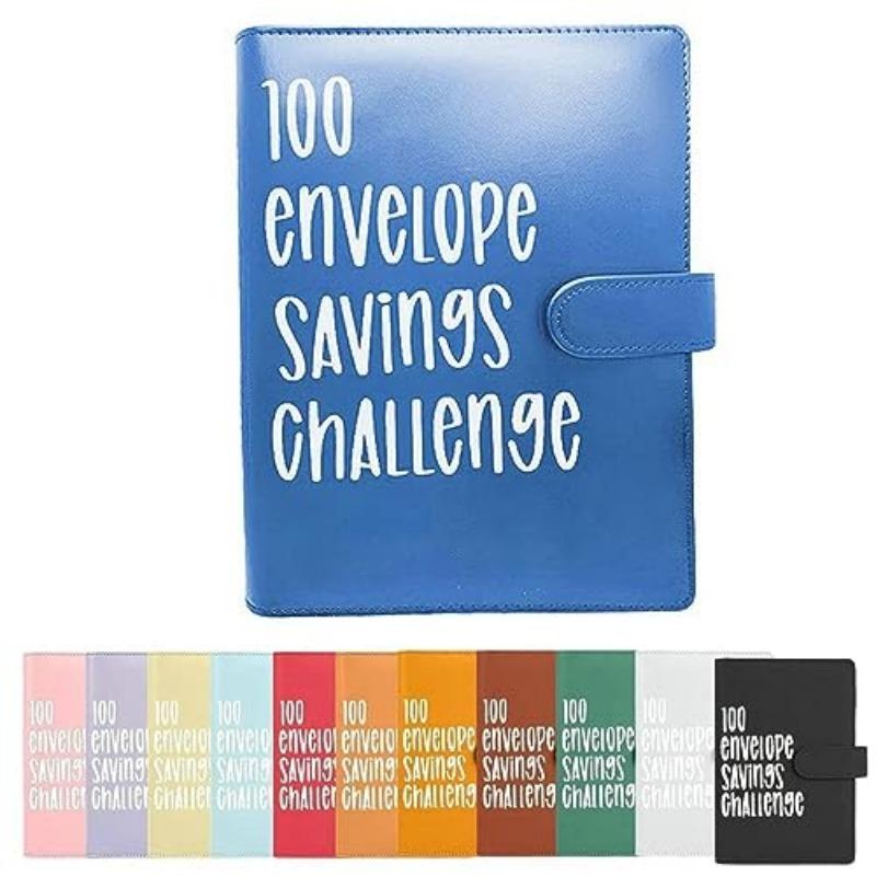 Простой и интересный способ сэкономить 5050 долларов, папка-переплет для бюджетной книги Savings Challenge с конвертами для наличных, книга-планировщик бюджета для составления бюджета, коричневая и черная
