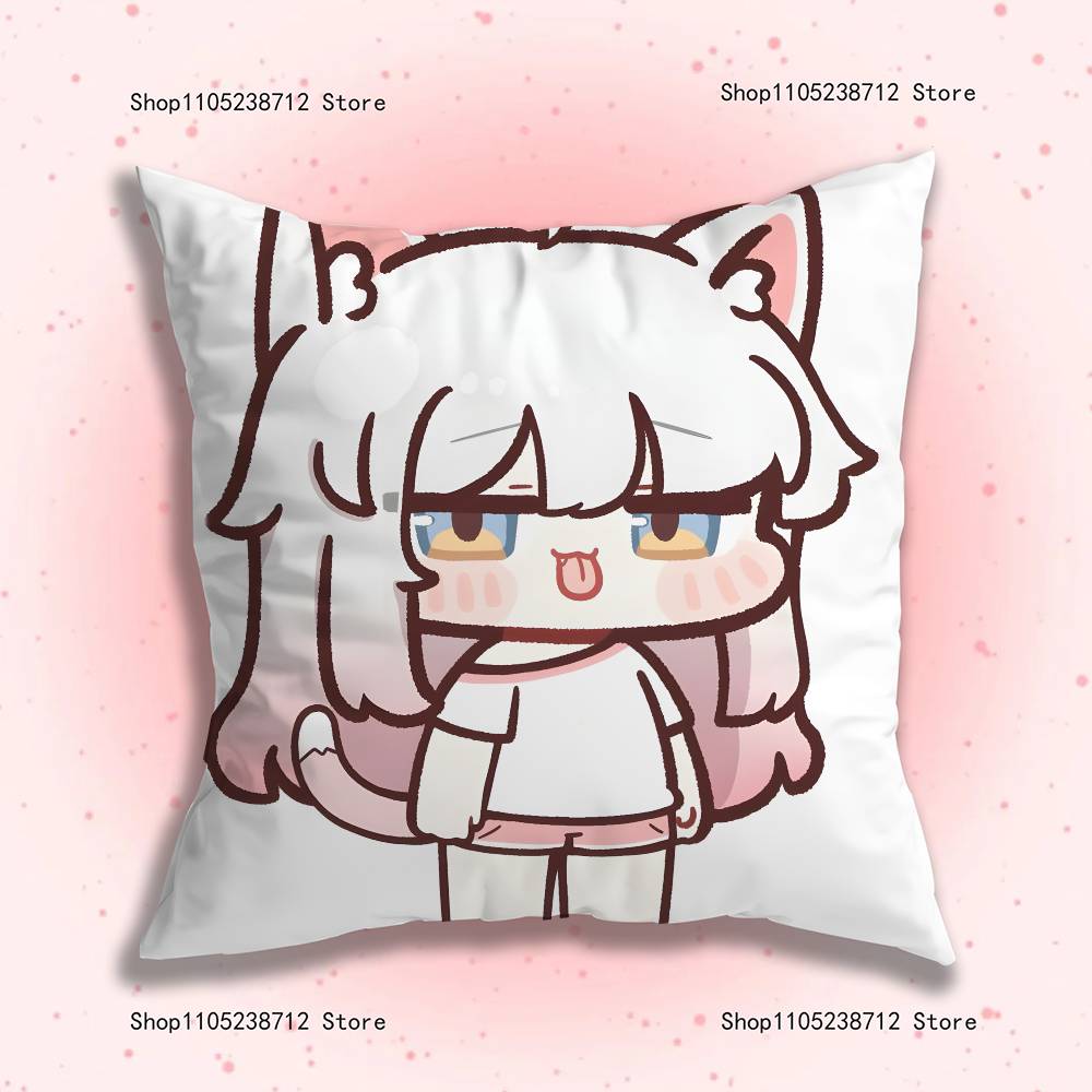 Cute Game TTrickcal Anime Pillow Case Antidustmite Pillowcase Invisible zipper silky short plush Sofa cushion cover