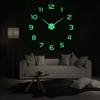 Contemporary Silent Wall Clock with Glow-in-the-Dark Feature