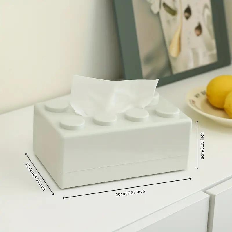 1 шт. Коробка для салфеток Креативный держатель для салфеток в виде строительного блока Многофункциональный органайзер для хранения для дома, столовой, стола, настенный