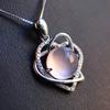 Women's Rose Quartz Clavicle Necklace - Japanese & Korean Fashion Pendant, Valentine's Day Gift