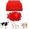 100Pcs Farm Equipment Pig Goat Ear Tag 001-100 Numbers Pig Sheep Ear Sign Sheep Earrings Lables Cow