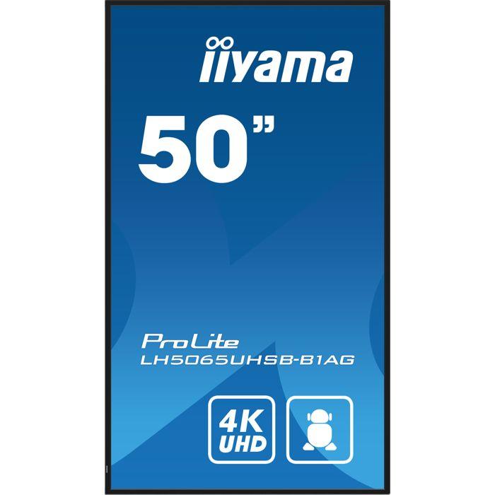 Écran LCD - Iiyama - ProLite LH5065UHSB-B1AG - 50 Pouces - 4K UHD - Rétro-éclairé Par LED