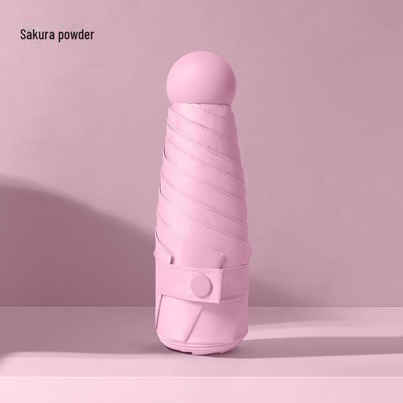 Скидка 50% на карманный мини-зонт двойного назначения: Защита от ультрафиолета для солнца и дождя, красочный и компактный дизайн