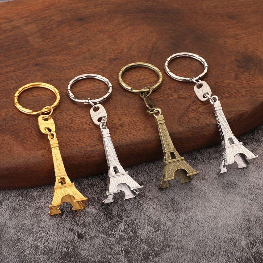 Fashion Eiffel Tower Bag Pendant Vintage Paris Keyring Creative France Tower Keychain Couple