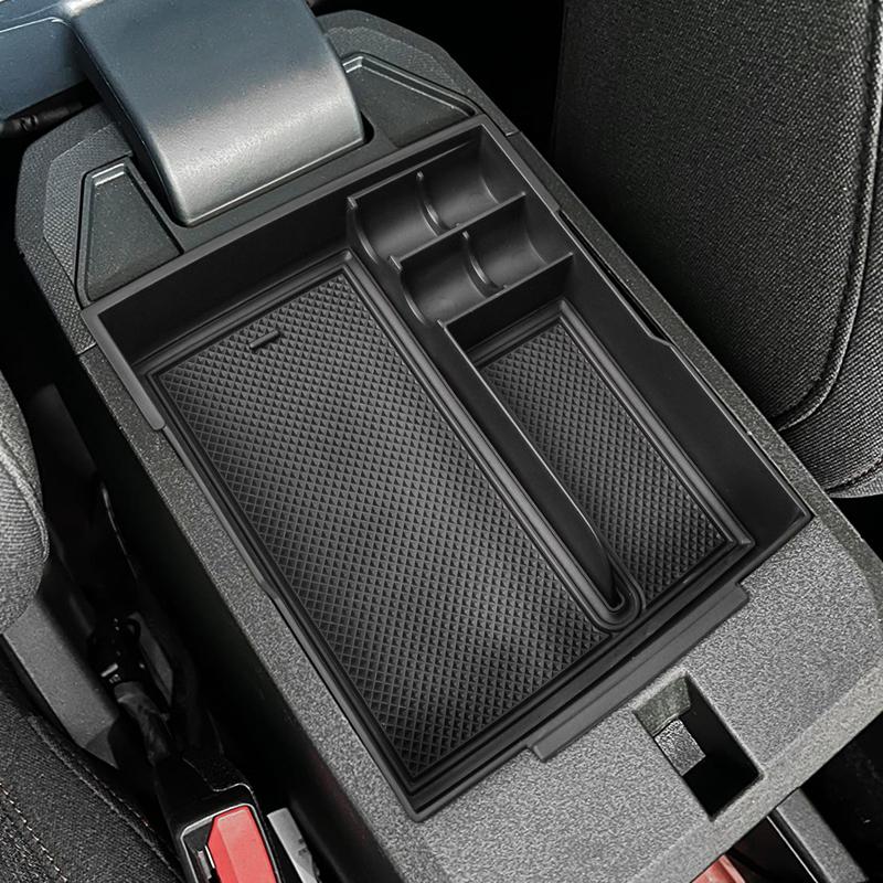 Double Layers Center Console Organizer Tray for 2024 2025 Ford Maverick Armrest Storage Box Car Storage Accessories