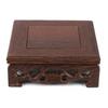 Retro Tea Tray Tea Table Delicate Small Square Teapot Base Vase Decoration Solid Wood Bonsai Pedestal Wooden Base Serving Tray