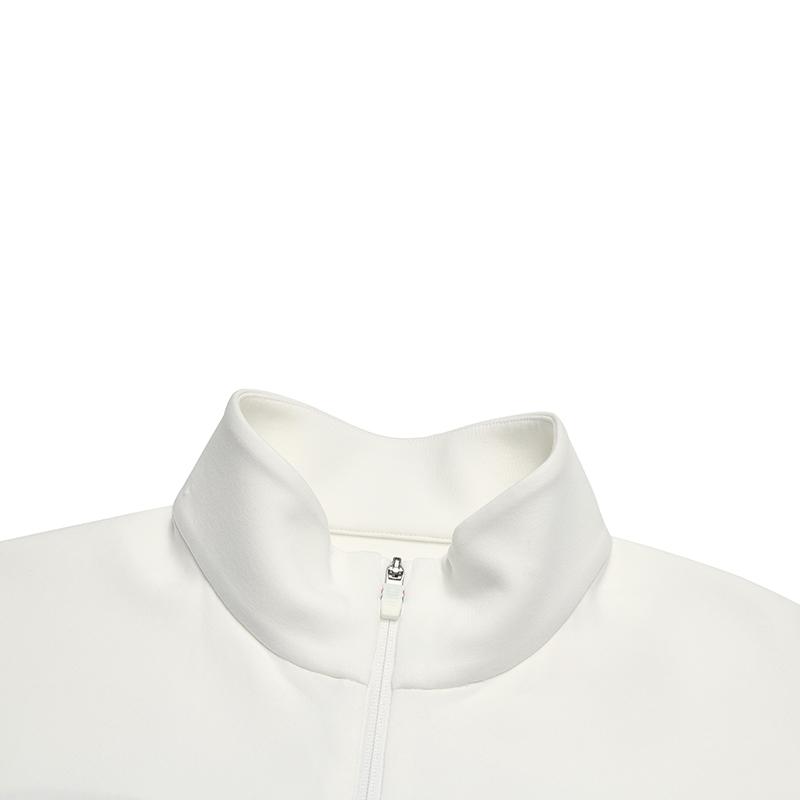 Fila Теннисный Повседневный Минималистичный Ретро Спортивная одежда Прочная Трикотажная Свободная Куртка с Цветными Блоками Мужские Куртки Нефритово-Белый A11M543502FWT