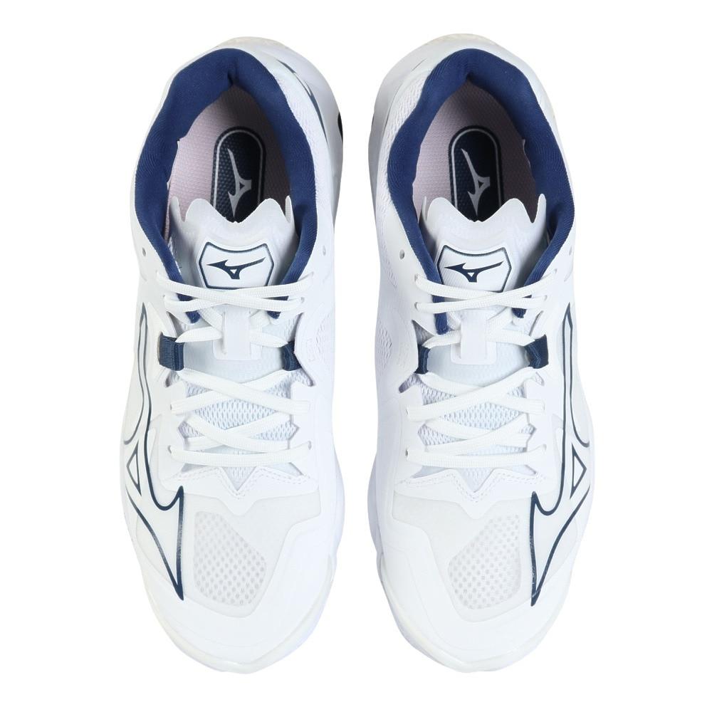 Mizuno Wave Lightning Z8 Training Sports Running Breathable Lightweight Low-Top Badminton Shoes Unisex Shoes White Blue V1GA240061