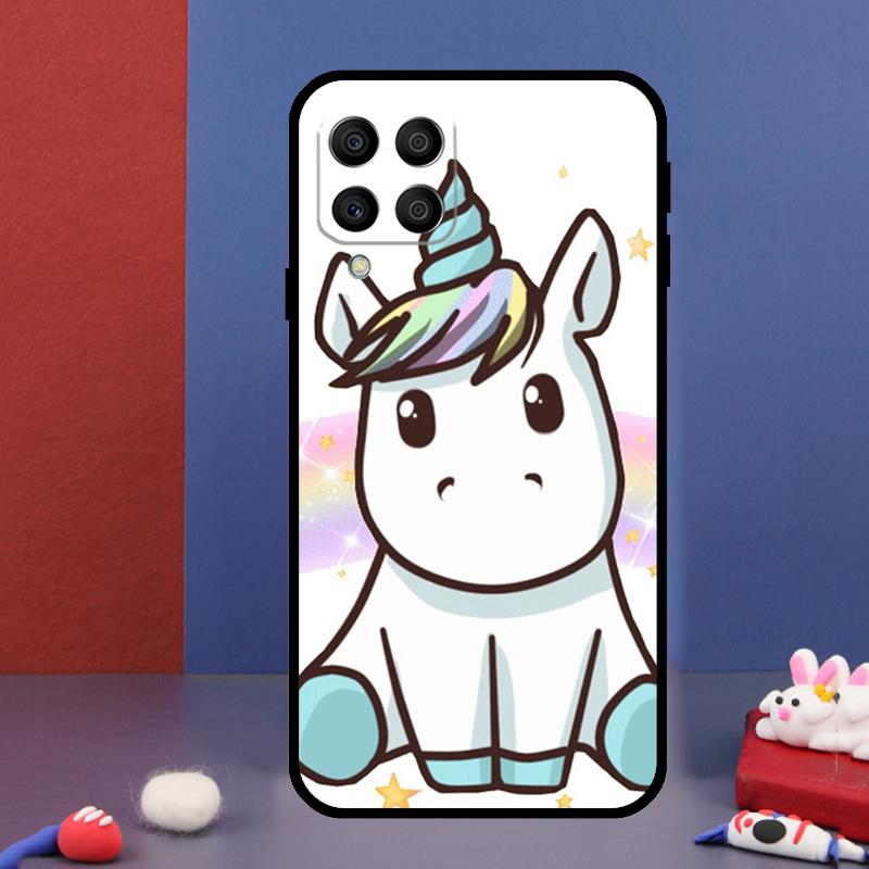 Cute Rainbow Unicorn For Samsung Galaxy M14 M34 M54 M33 M13 M23 M53 M15 M55 M31 M51 M20 M30s M32 M52 Phone Case