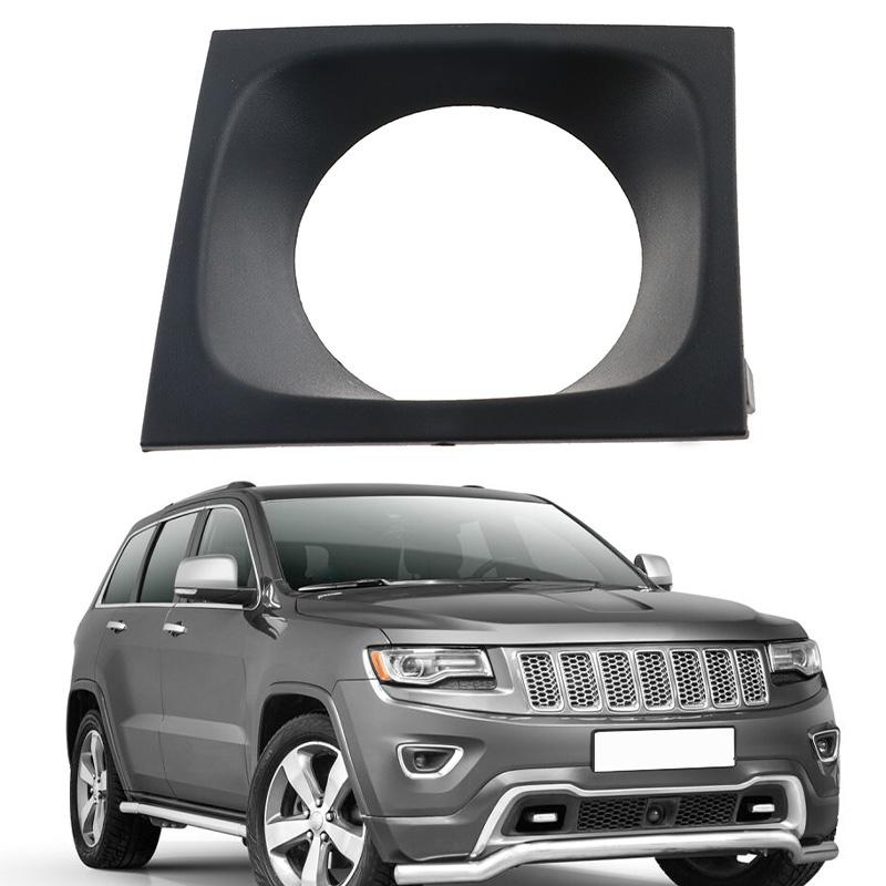 Подходит для Jeep Grand Cherokee 2014-2015 Передний бампер ACC Адаптивный круиз-контроль Модуль Радар Декоративная накладка на рамку, Черный ABS Замена, Деталь 68143108AB