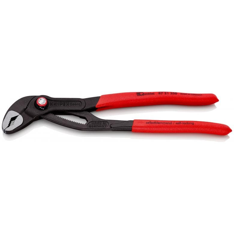 Cobra Quickset Adjustable Pipe Pliers 250Mm, - Kn 87 21 250