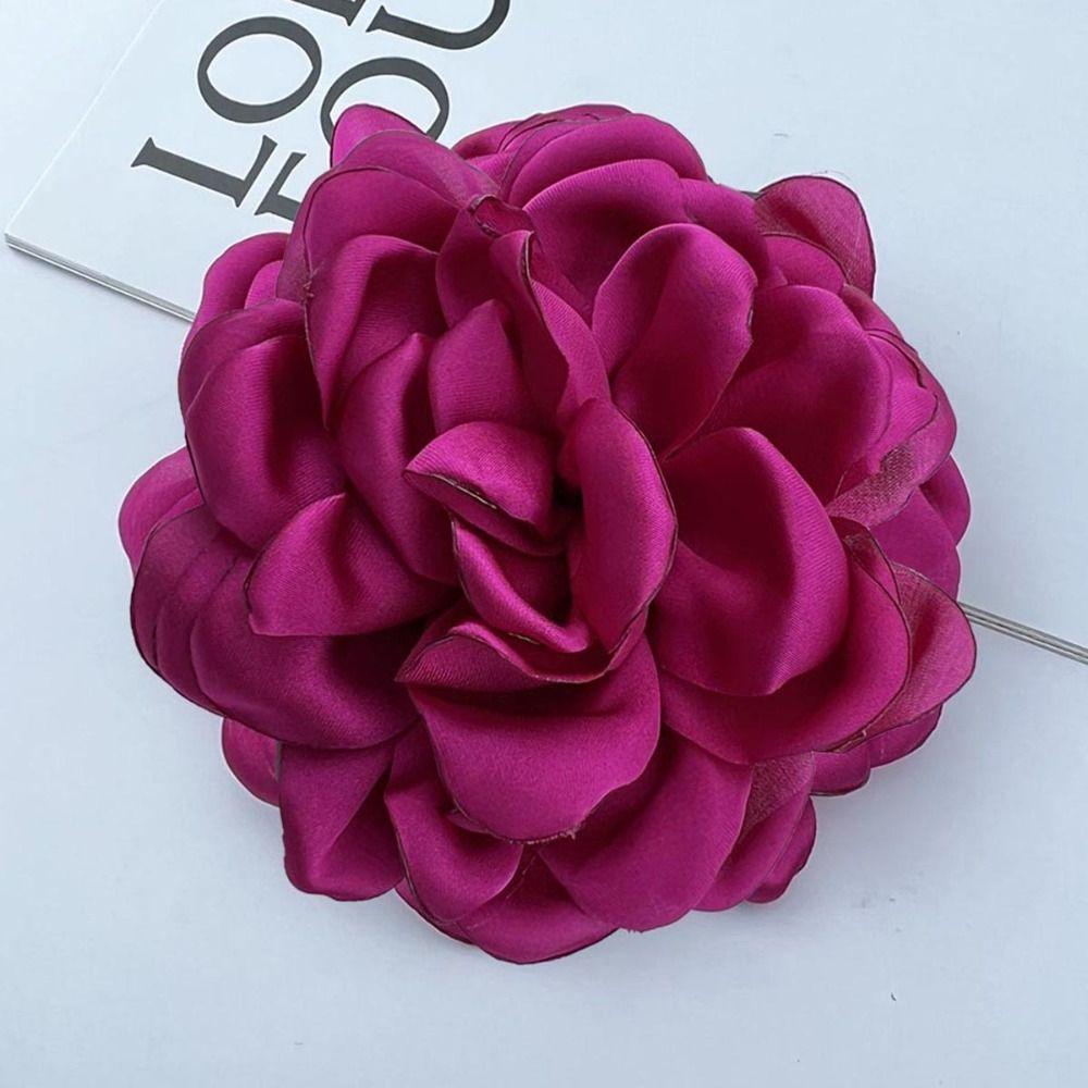 Корейская Тканевая Брошь-Булавка в виде Цветка 10 см для Свитера, Пальто, Новая Многослойная Брошь-Камелия