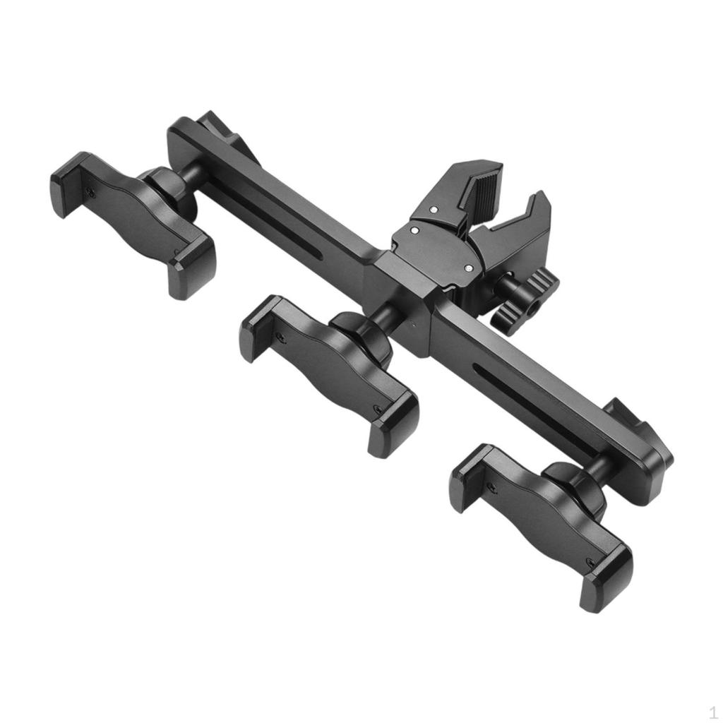 Phone Holder Bracket,Lightweight Portable Sturdy Tripod Mount Smartphone Clamp for Vlog