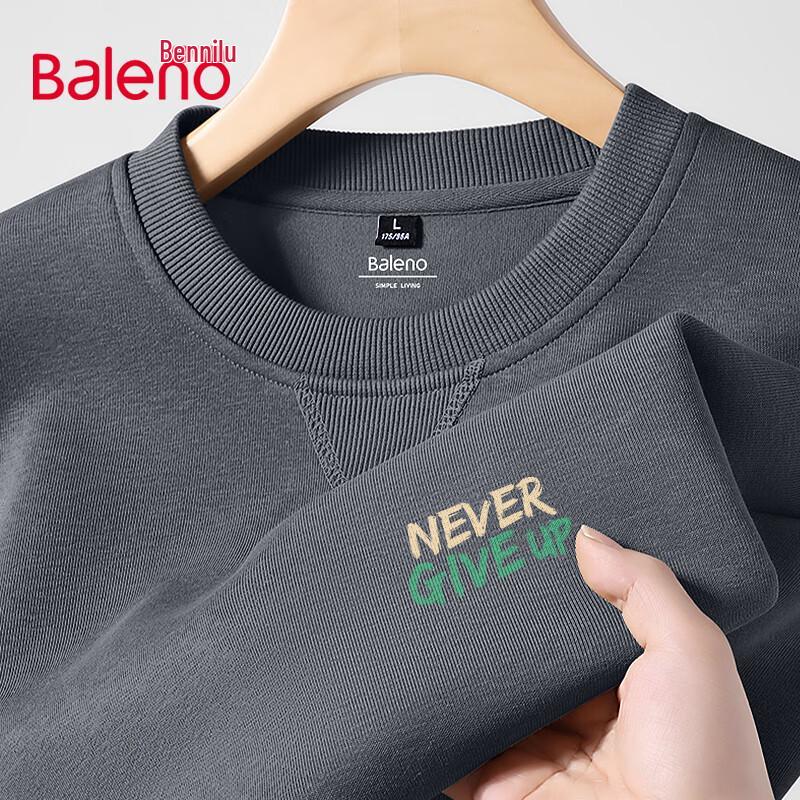 Baleno Unisex Oversized Letter Print Crewneck Sweatshirt