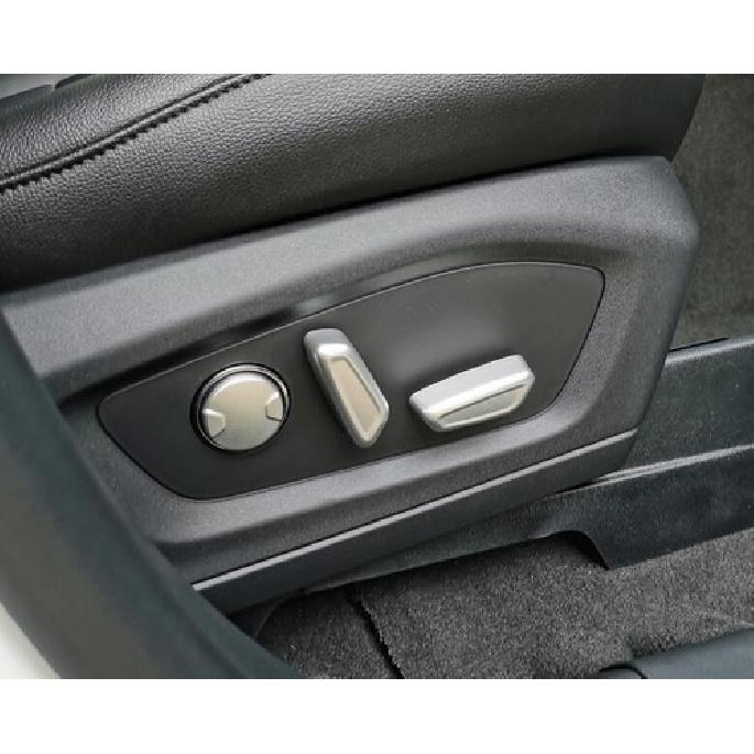 Seat Adjustment Button Switch Trim 5PCS For Ford Explorer - Matte Silver