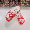 Hc04 Hello Kitty красные классические детские сабо 2105