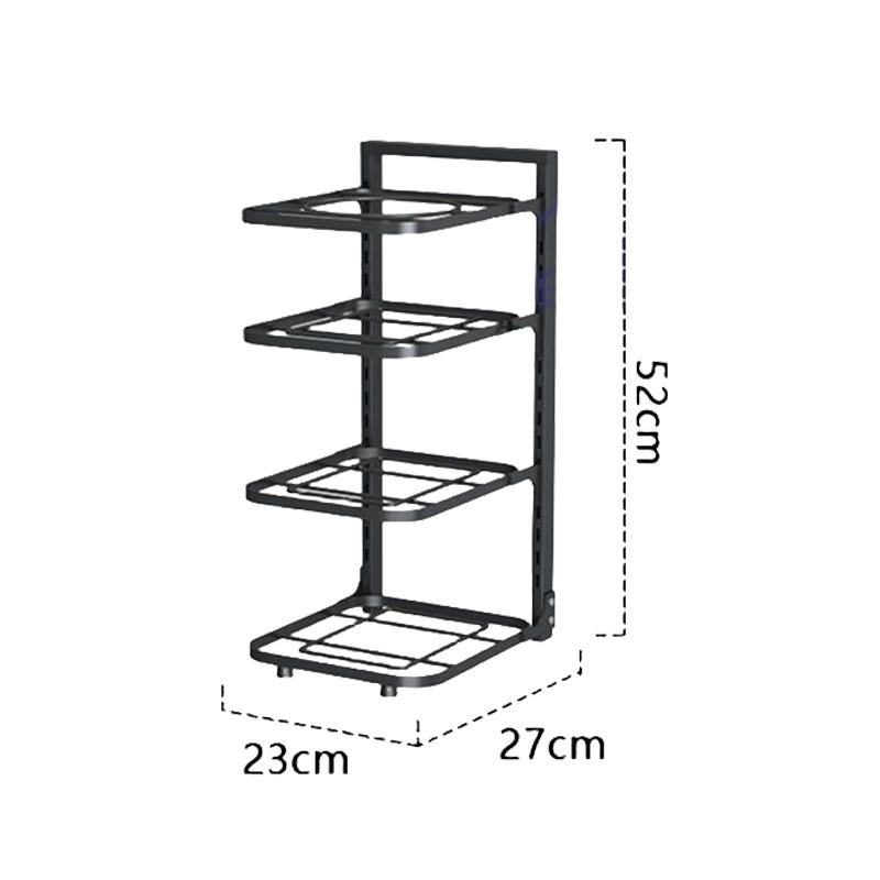 Полка для кастрюль специально разработана для хранения кастрюль и посуды.. Кухонный стеллаж для хранения из нержавеющей стали, раковина, многослойная бытовая стойка, кухонные принадлежности