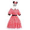 Steamboat Willie Mickey & Minnie Mouse Vintage Cosplay Costume, Classic Black & White Disney Outfit, Halloween Party Performance Dress