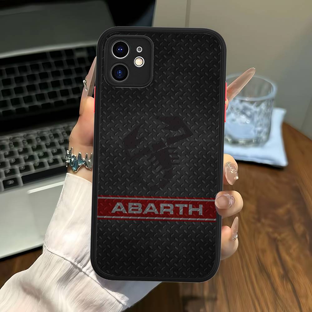 Bath Mats A-AbarthS-S Phone Case For IPhone 11 12 13 14 15 16 Pro Plus X XS MAX Matte Bumper Shockproof Cover