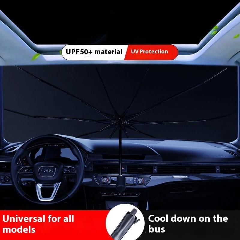Car Parasol Inside The Front Windshield Sunscreen Sunshade Artifact Car Sunscreen Insulation Sunshade Portable Storage Cars PartWindshield Sunshades