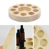 10 Hole Essential Oil Wooden Display Stand Smooth Perfume Storage Rack for Oil Bottle Organizer