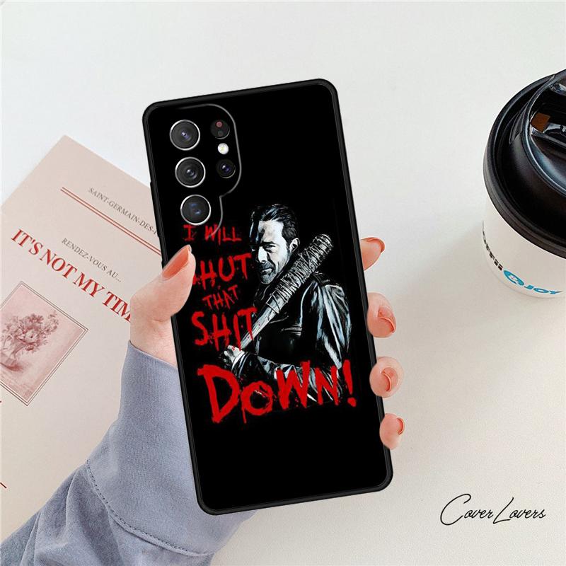 Чехол для телефона Неган Ходячие мертвецы Для Samsung Galaxy S24 S25 S23 S22 Ultra Note 10 20 Plus S20 S21 FE Чехол