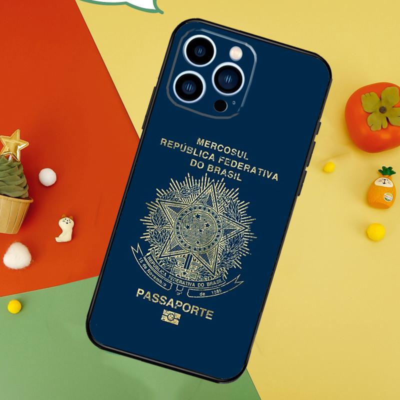 Чехол для телефона Паспорт Бразилии для iPhone 17 Pro Max 16 15 13 12 11 14 Pro Max Plus 12 13 Mini 16e 17 Air Cover