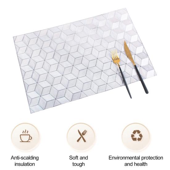 Подставка под обеденный стол, легко чистящаяся, нескользящая подставка для стола, устойчивая к царапинам подставка для столовых приборов, кухонная подставка для столовых приборов для дома