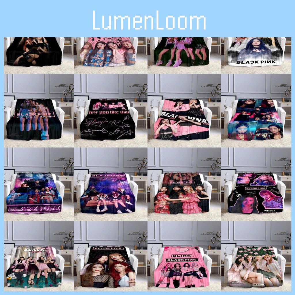 Blackpink Idol Blanket Group Pink 3d Digital Print Flannel Blanket Supplies