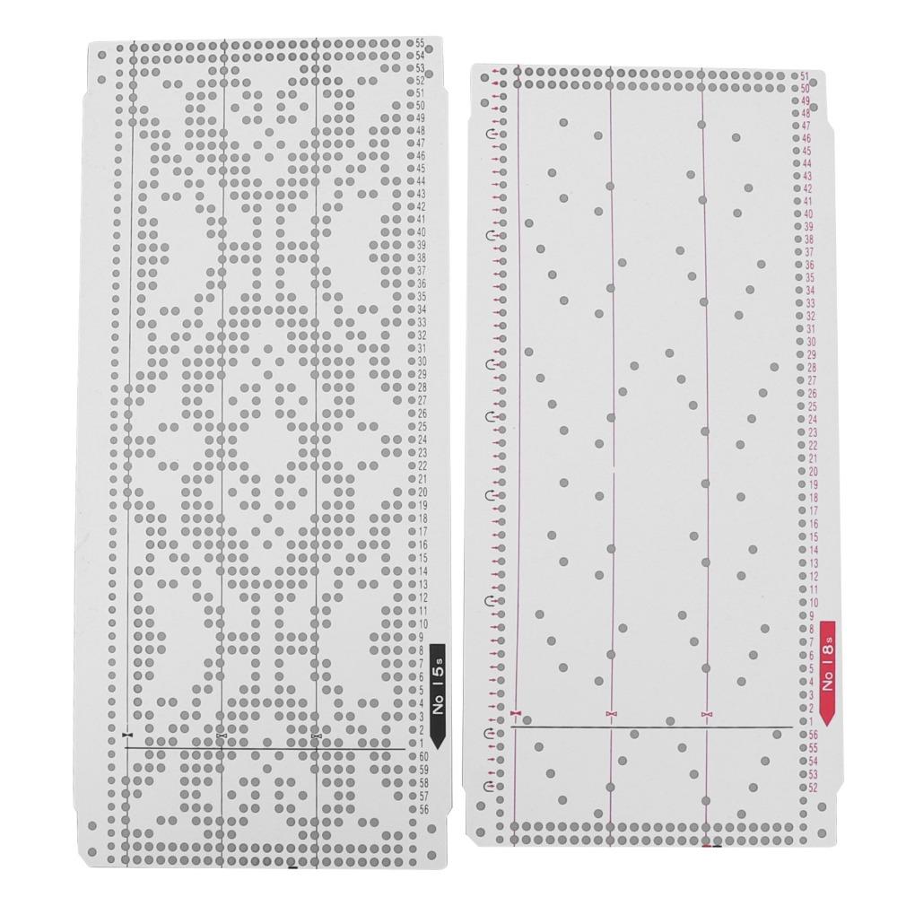 20Pcs 1-20 Punching Knitting Machine Accessories 20 Patterns Stitch Pattern Cards  Home Crafting