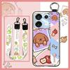 Cute Ring Phone Case For UMIDIGI G9 5G/Note9 5G Durable Fashion Design Back Cover Anti-knock Wrist Strap Shockproof
