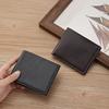 Мужской кошелек из искусственной кожи, однотонный, держатель для кредитных карт с несколькими карманами