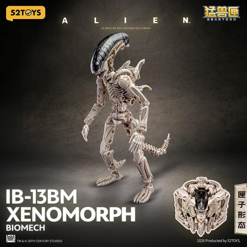 52Toys Beastbox Alien Xenomorph Transforming Toy IB 13BM BIOMECH Action Figure Collectible Model For Collection Enthusiasts