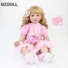 BZDOLL 60 см силиконовая кукла Bebe Reborn для малышей 24 дюйма мягкие виниловые конечности живая новорожденная девочка прекрасный подарок на день рождения игровой домик для девочек Bonecas