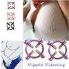 1Pcs Stainless Steel Round Non Piercing Nipple Ring Shield Body Piercing Jewelry